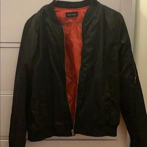 Black bomber jacket